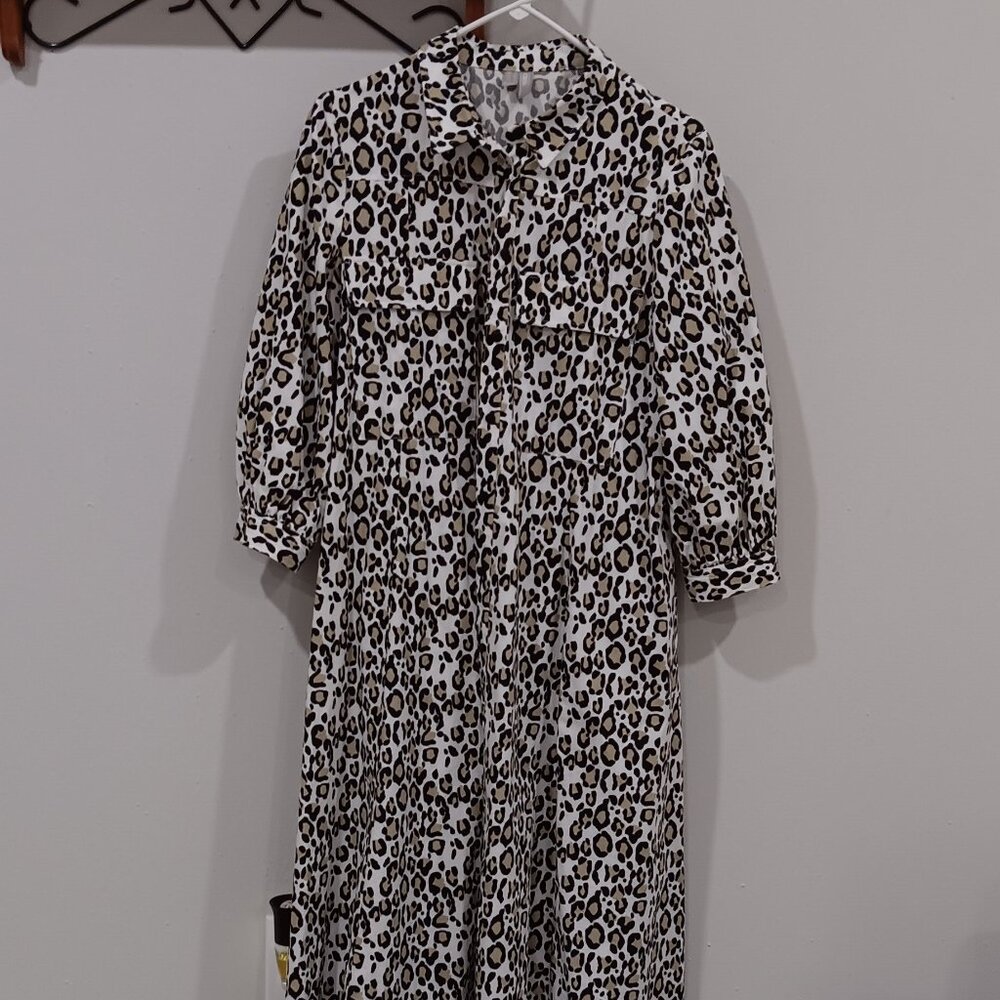 ASOS womans leopard print jacket ( long ) - Picture 2 of 6